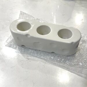 White Ceramic Candle Holder